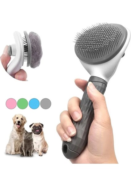 Pet Köpek Fırçası Kedi Tarak Kendi Kendini Temizleyen Pet Saç Çıkarıcı Fırça Köpekler Kediler Için Bakım Araçları Evcil Hayvanlar Dematting Tarak Köpekler Aksesuarlar (Yurt Dışından) fiyatları