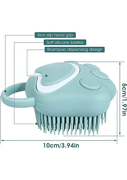 Silikon Pet Banyo Fırçası Köpek Spa Masaj Tarak Köpekler Kediler Duş Saç Bakım Tarak Köpek Temizleme Fırçası Pet Malzemeleri (Yurt Dışından) indirimleri
