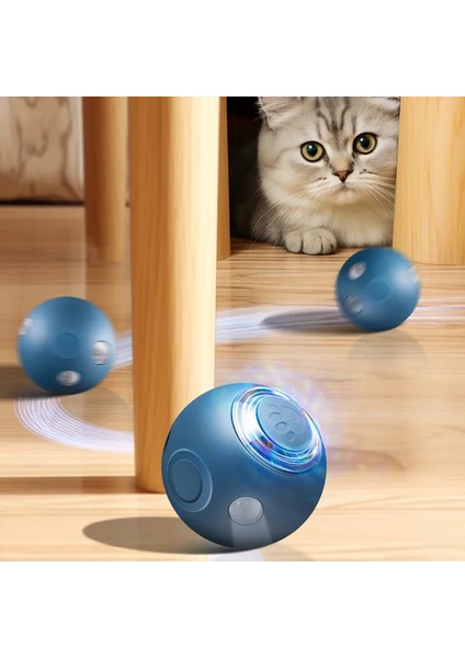 Akıllı Kedi Oyuncakları Otomatik Yuvarlanan Top Elektrikli Silikon Isırma Önleyici Düşme Önleyici Dönen Parlatıcı Interaktif Pet Köpek Oyuncak (Yurt Dışından) fiyatları