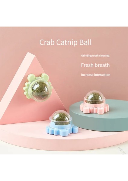 Pet Catnip Oyuncakları Yenilebilir Catnip Topu Güvenlik Sağlıklı Kedi Nane Kediler Ev Kovalayan Oyun Oyuncak Ürünleri Temiz Dişler Mide Catmint (Yurt Dışından)