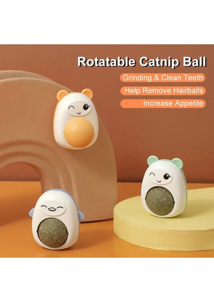 Karikatür Kedi Nane Topu Kedi Kendini Hi Spin Topu Diş Öğütür Kedi Cudgel Tim Le Kedi Nane Oyuncak Pet Malzemeleri Catnip Kedi Oyuncak Catnip (Yurt Dışından)