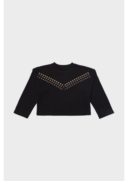Kız Çocuk Siyah Sweatshirt 23FW0TJ4425 indirimleri