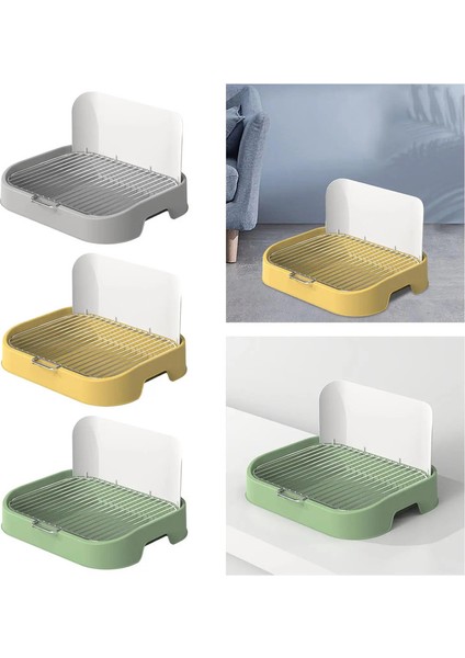 Örgü Izgaralar Simüle Duvarlı Pet Eğitim Tuvaleti Rahat Kapalı Köpekler Köpekler ve Kediler Için Lazımlık Tren Pedleri Büyük Köpek Yavrusu (Yurt Dışından) fiyatları