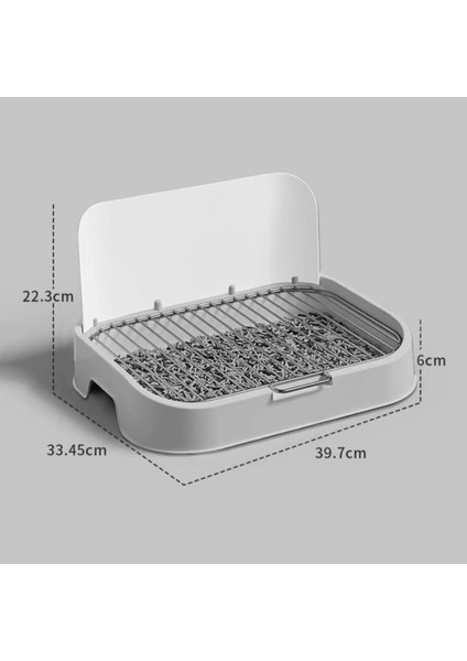 Örgü Izgaralar Simüle Duvarlı Pet Eğitim Tuvaleti Rahat Kapalı Köpekler Köpekler ve Kediler Için Lazımlık Tren Pedleri Büyük Köpek Yavrusu (Yurt Dışından) indirimleri