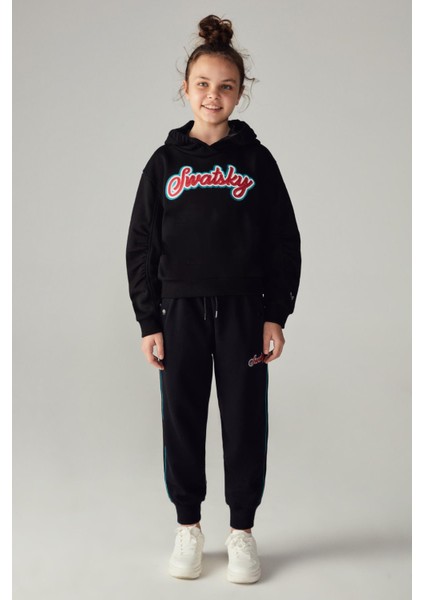 Kız Çocuk Siyah Sweatshirt 23FW0SW1556