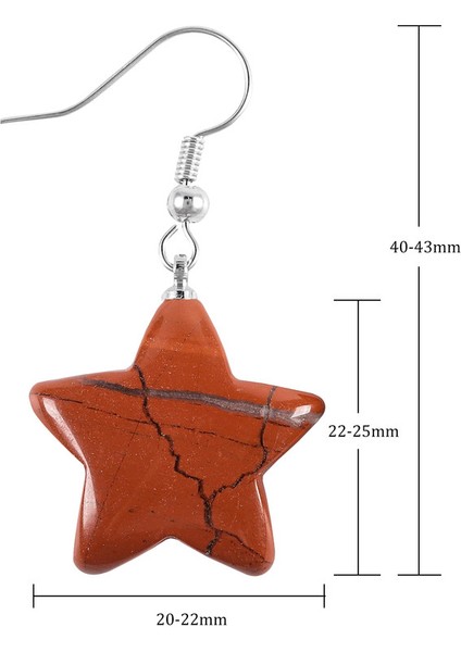 Kadınlar Için Oyma Yıldız Şekli Kristal Taşlı Dangle Damla Küpe Moda Takı (Yurt Dışından)