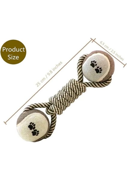 Evcil Hayvan Çiğnemek Oyuncak Pamuk Halat Tenis Dambıl Rubbertoy Top Orta Büyük Köpek Interaktif Oyuncak Hayvan Oyun Malzemeleri (Yurt Dışından)