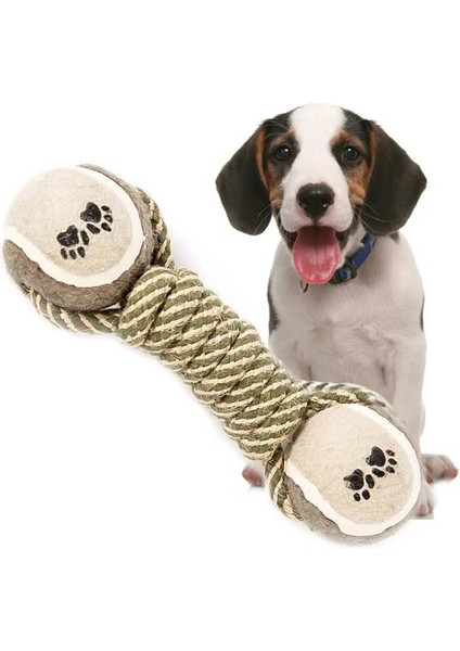 Evcil Hayvan Çiğnemek Oyuncak Pamuk Halat Tenis Dambıl Rubbertoy Top Orta Büyük Köpek Interaktif Oyuncak Hayvan Oyun Malzemeleri (Yurt Dışından)