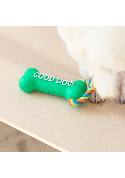 Köpek Oyuncakları Interaktif Halat Kauçuk Gıcırtılı Kemik Küçük Köpekler Için Pet Oyuncaklar Çiğneme Isırmaya Dayanıklı Oyuncaklar Pet Diş Temizleme (Yurt Dışından)