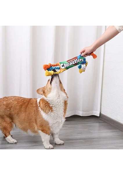 Köpek Oyuncakları Yavru Renkli Pamuk Çiğneme Halatı Düğüm Oyuncak Dayanıklı Örgülü Köpek Oyuncakları Köpek Temizleme Dişleri Örgülü Kemik Halatı (Yurt Dışından)