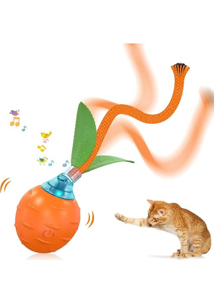Chirping Carrot Kedi Oyunları Etkileşimli Rolling Ball Motion Sensor Otomatik Hareket Topu Oyunlarını Kediler Uzun Kuzey Oyuncu Için (Yurt Dışından)