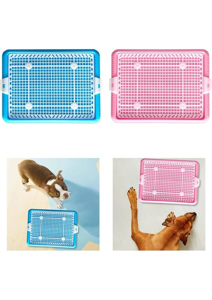 Köpek Çöp Kutuları Kapalı Açık Köpek Lazımlık Tepsisi Tuvalet Köpek Pee Pad Tutucu Küçük Boy Köpekler Için Mesh Eğitim Tepsisi (Yurt Dışından) fırsatları