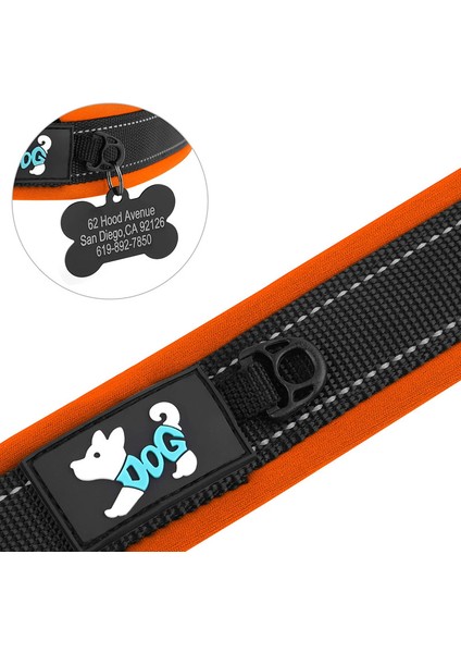 Ayarlanabilir Köpek Tasması Kişiselleştirilmiş Köpekler Yastıklı Tasmalar Yansıtıcı Ücretsiz Kazınmış Kimlik Etiketi Küçük Büyük Köpekler Için Pitbull Pug Tasmaları (Yurt Dışından) fırsatları
