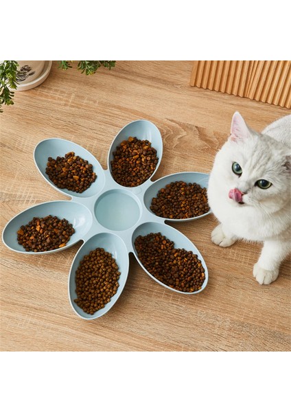6in1 Pet Kaseler Yaratıcı Kedi Besleyici Köpek Yavrusu Su Gıda Kase Yavru Kedi Besleme Kapları Petal Çok Hücreli Çiçek Şekli Plastik Kaseler (Yurt Dışından) fiyatları