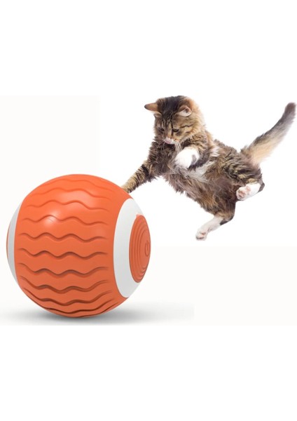 Akıllı Interaktif Kedi Oyuncağı, Kapalı Kedi Yavrusu Için Otomatik Yuvarlanan Top, Sessiz Çalışma, Kullanımı Kolay, Engelden Kaçınma (Yurt Dışından)