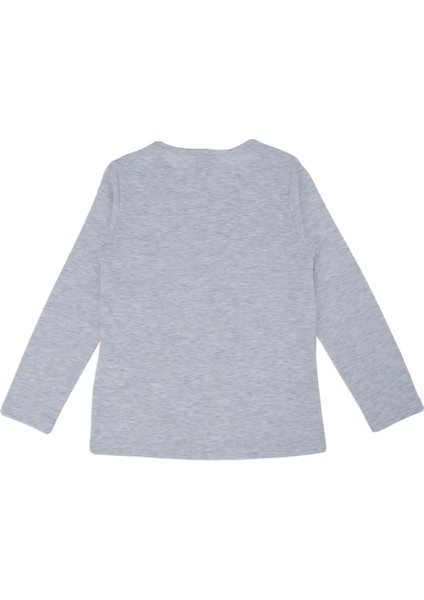 Kız Çocuk Kind Cool Yazı Baskılı Çiçekli Kız Sweat Uzun Kol