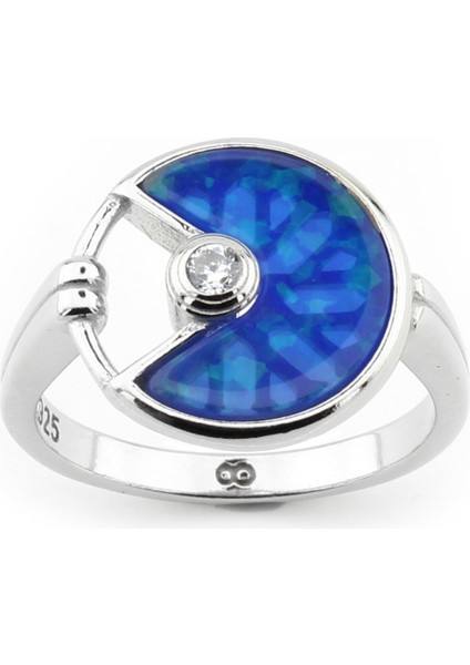 Gümüş 925 Ayar Kadın Yüzük Zirkon Taşlı