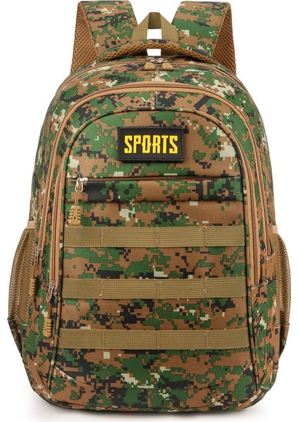 Taktik Çanta Sırt Çantası Seyahat Dağcılık Çantası Çok Katmanlı Büyük Kapasiteli Sırt Çantası (Yurt Dışından)