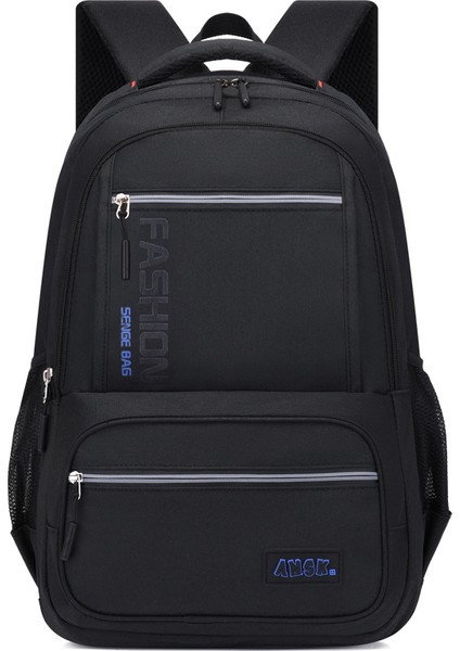 Basit ve Şık Öğrenci Okul Çantası Iş Bilgisayarı Sırt Çantası Düz Renk Harajuku Taşınabilir Okul Çantası (Yurt Dışından)