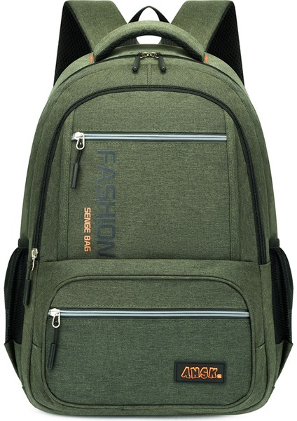 Basit ve Şık Öğrenci Okul Çantası Iş Bilgisayarı Sırt Çantası Düz Renk Harajuku Taşınabilir Okul Çantası (Yurt Dışından)