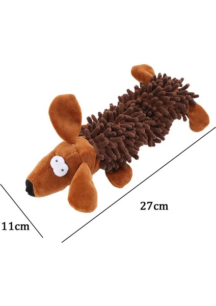 Pet Köpek Peluş Oyuncak Eğlenceli Hayvan Şekilleri Çizgili Peluş Temiz Dişler Köpek Yavrusu Çiğnemek Oyuncak Chihuahua Yorkshire Bichon Gıcırtılı Oyuncak Pet Malzemeleri (Yurt Dışından)