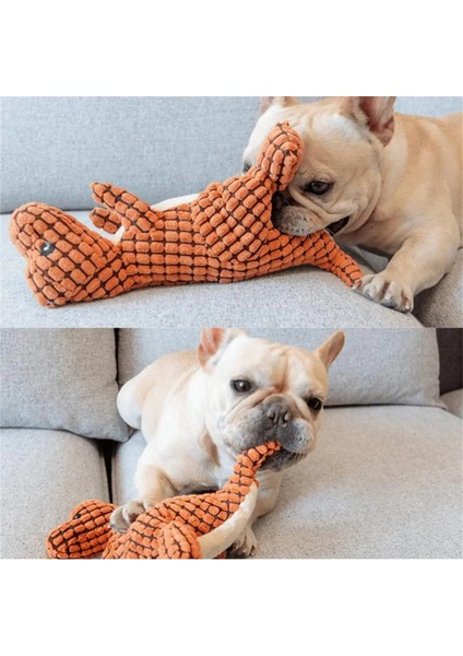 Köpek Oyuncak Yıkılmaz Peluş Dinozor Yumuşak Çiğnemek Oyuncaklar Gıcırtılı Dolma Küçük Büyük Köpekler Için Pet Malzemeleri Kediler Agresif Çiğneyenler (Yurt Dışından) modelleri