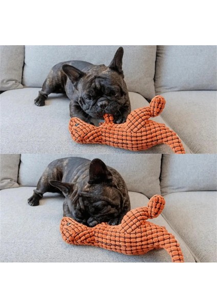 Köpek Oyuncak Yıkılmaz Peluş Dinozor Yumuşak Çiğnemek Oyuncaklar Gıcırtılı Dolma Küçük Büyük Köpekler Için Pet Malzemeleri Kediler Agresif Çiğneyenler (Yurt Dışından) fırsatları