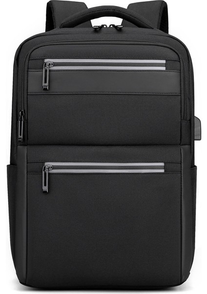 Erkek Sırt Çantası Çok Fonksiyonlu Iş Sırt Çantası Kentsel Basit Rahat Banliyö Sırt Çantası 15.6 Inç Bilgisayar Çantası (Yurt Dışından)