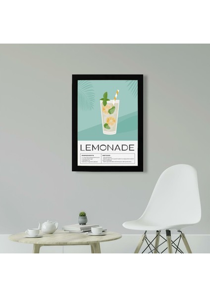 Lemonade 21 x 30 cm - Siyah Çerçeveli