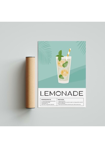 Lemonade 21 x 30 cm - Siyah Çerçeveli