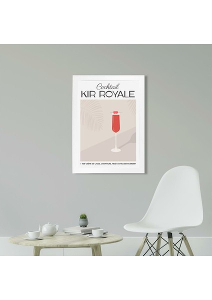 Kir Royale 21 x 30 cm - Siyah Çerçeveli