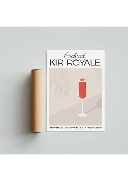 Kir Royale 21 x 30 cm - Siyah Çerçeveli
