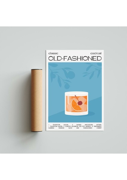 Old Fashioned 21 x 30 cm - Beyaz Çerçeveli