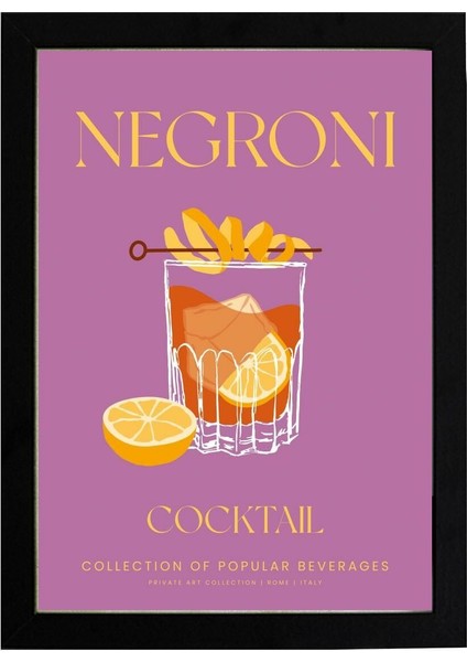 Negroni 5 21 x 30 cm - Beyaz Çerçeveli