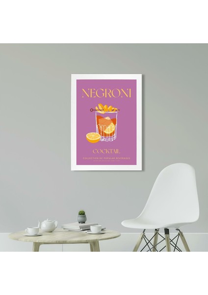 Negroni 5 21 x 30 cm - Beyaz Çerçeveli