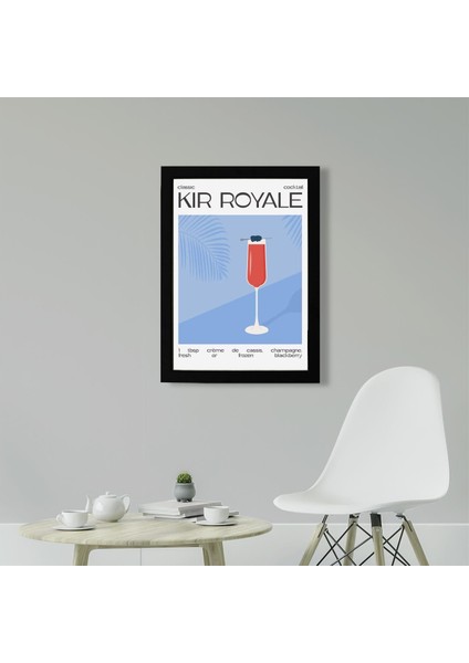 Kir Royale 3 21 x 30 cm - Siyah Çerçeveli