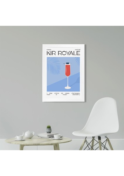 Kir Royale 3 21 x 30 cm - Siyah Çerçeveli