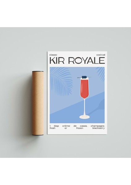 Kir Royale 3 21 x 30 cm - Siyah Çerçeveli