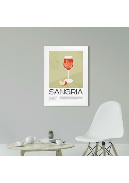 Sangria 3 21 x 30 cm - Siyah Çerçeveli