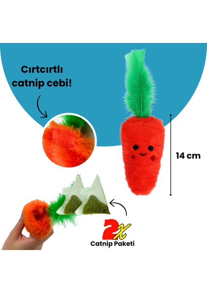 Çılgın Manav 4 Adet Peluş Kedi Oyuncak Seti 8 Adet Kedi Nanesi Paketi Dahil Peluş Kedi Oyuncakları modelleri