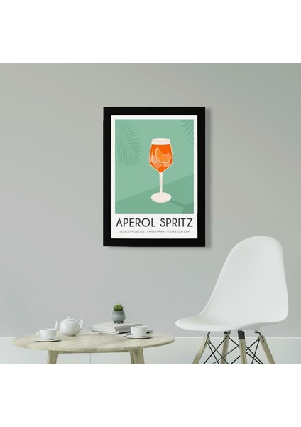 Aperol Spritz 2 21 x 30 cm - Siyah Çerçeveli