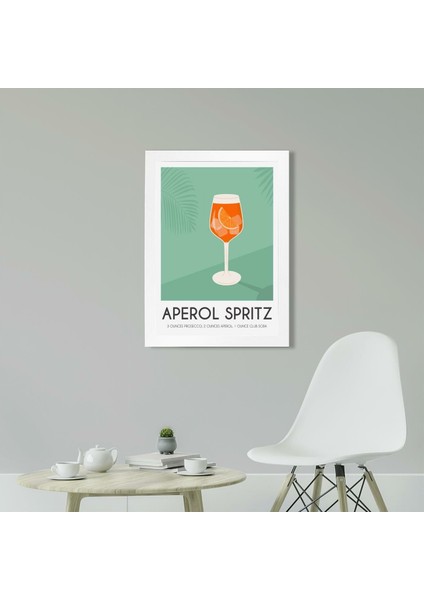 Aperol Spritz 2 21 x 30 cm - Siyah Çerçeveli