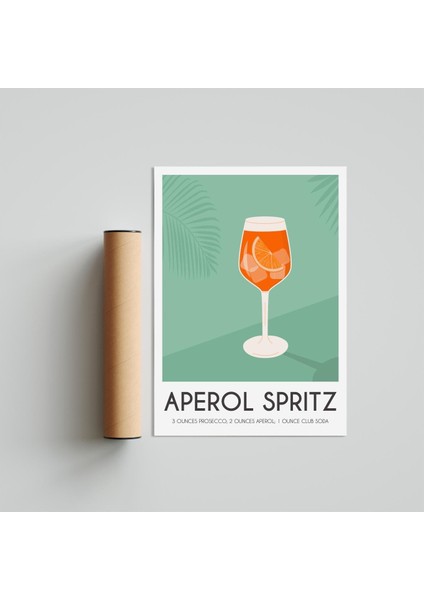 Aperol Spritz 2 21 x 30 cm - Siyah Çerçeveli