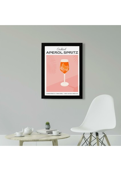 Aperol Spritz 21 x 30 cm - Siyah Çerçeveli