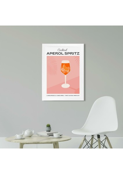 Aperol Spritz 21 x 30 cm - Siyah Çerçeveli