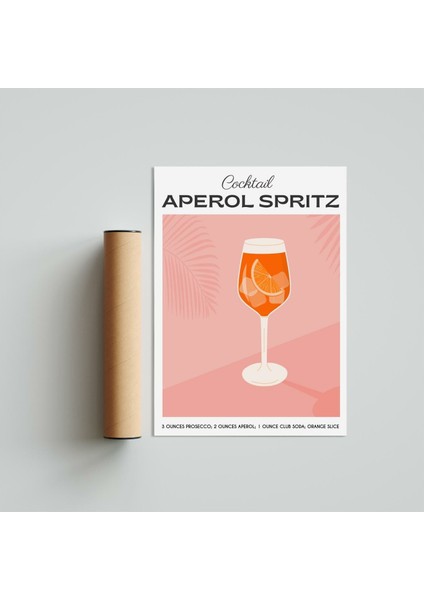Aperol Spritz 21 x 30 cm - Siyah Çerçeveli