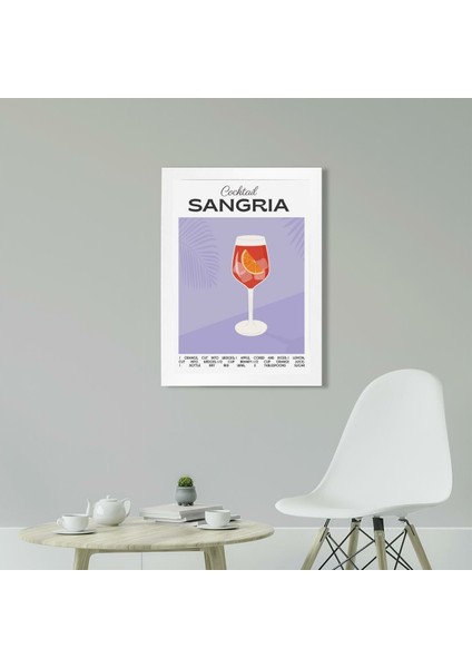 Sangria 2 21 x 30 cm - Siyah Çerçeveli