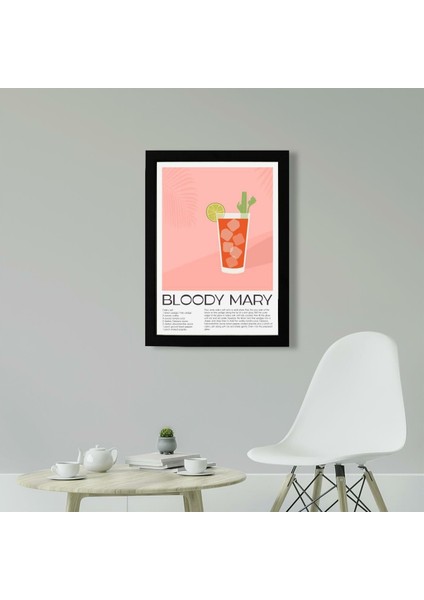 Bloody Mary 2 21 x 30 cm - Siyah Çerçeveli