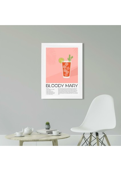 Bloody Mary 2 21 x 30 cm - Siyah Çerçeveli