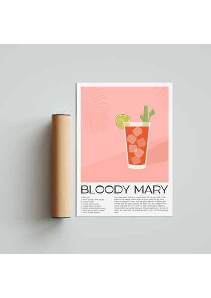 Bloody Mary 2 21 x 30 cm - Siyah Çerçeveli